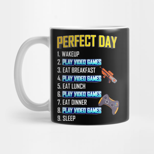 My Perfect Day Play Video Games  Funny Cool Gamer by Gufbox